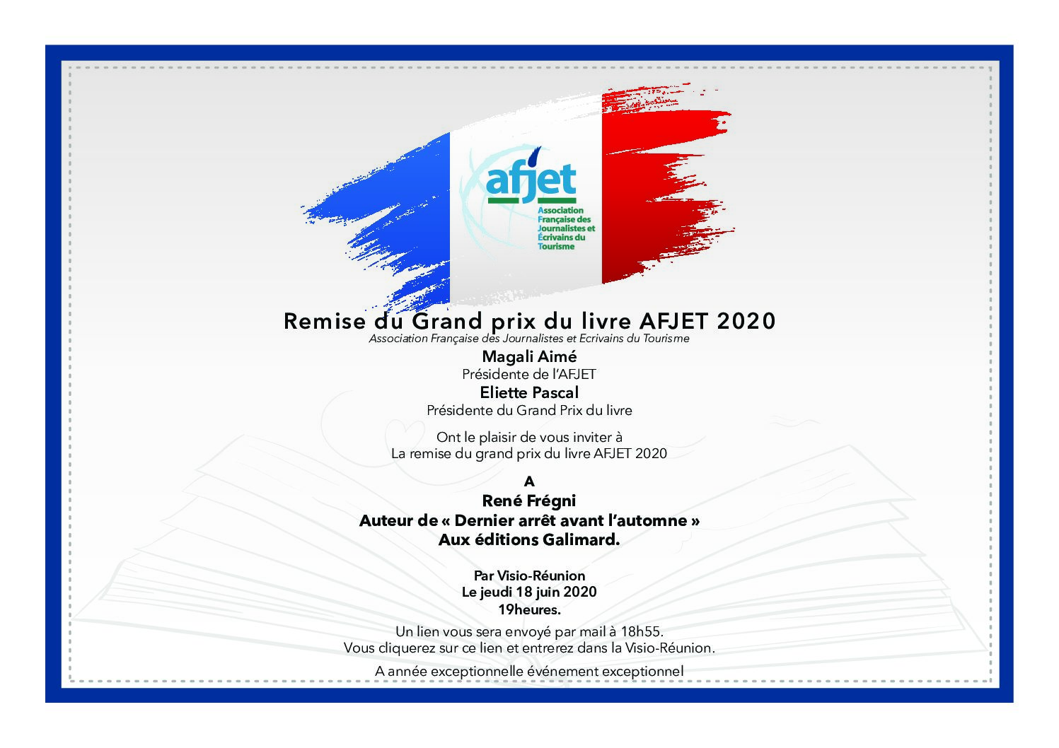 Prix littéraire AFJET 2020