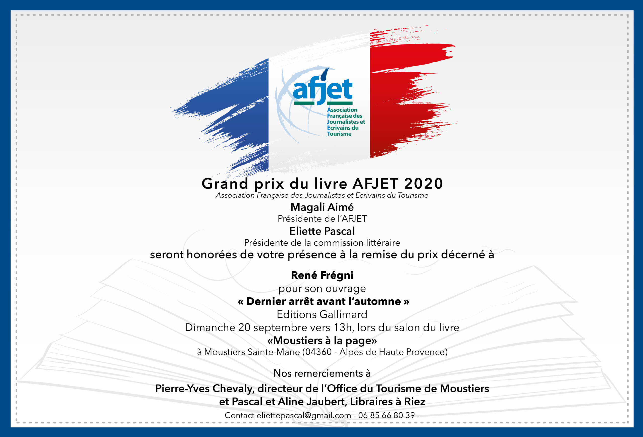 Prix littéraire AFJET 2020