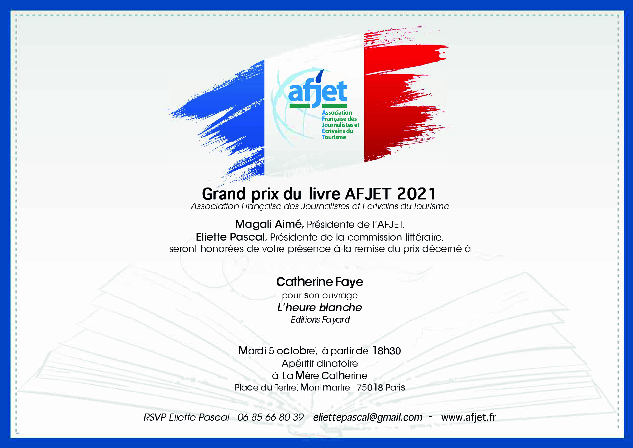 <span style="color: red">GRAND PRIX DU LIVRE AFJET 2021