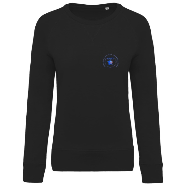 Sweat-shirt Bio col rond manches raglan femme – Image 3