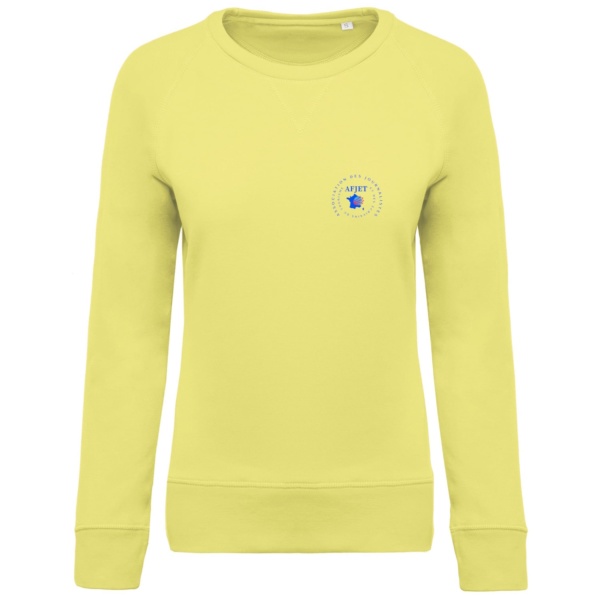 Sweat-shirt Bio col rond manches raglan femme